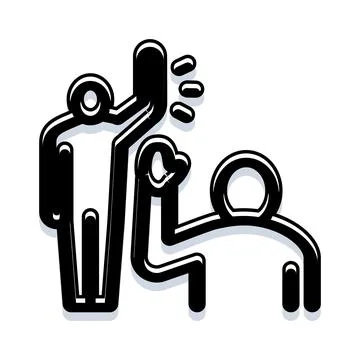 People interacting giving high five and greeting Stock Illustration