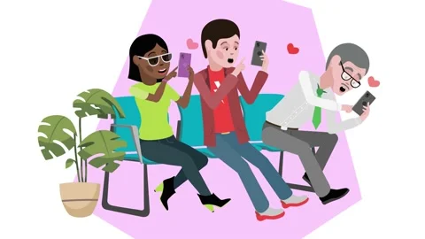 People like it. Pink background. Video stock 221585890