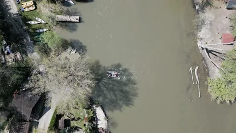 People kanoeing on river Stock Footage 239405035