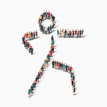People karate vector Stock Illustration