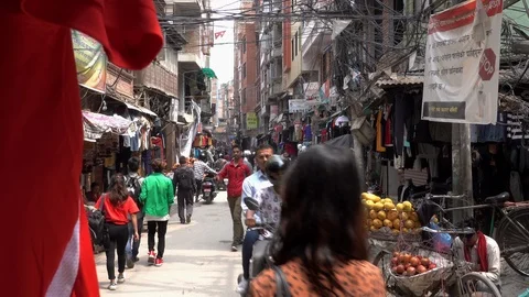 People of Kathmandu Stock Footage 108962904