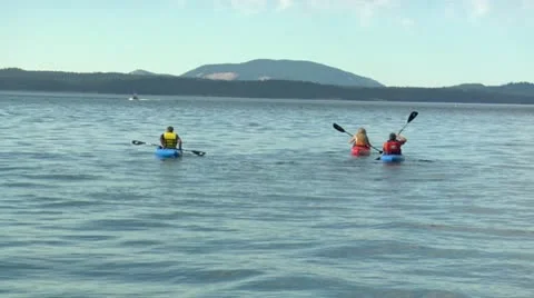 People Kayaking 2 Stock Footage 11855974