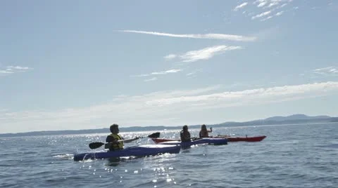 People Kayaking Stock Footage 11828320