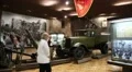 People in Kiev national museum of the history of Ukraine in the Second World War HD Footage