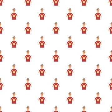 People knitting seamless pattern for textile design Stock Illustration