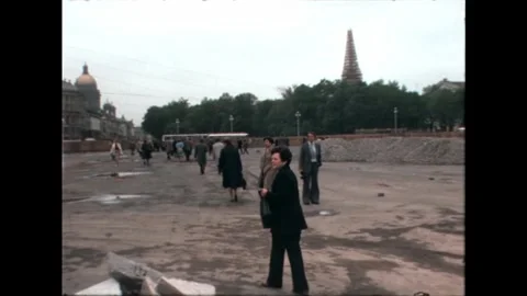 People in a Large Open Area Stock Footage 278399486