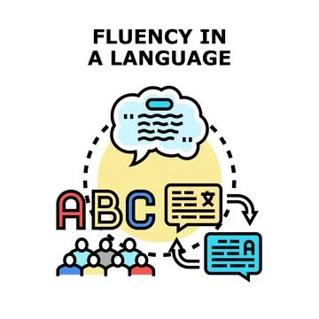 People learning and communicating in different languages Stock Illustration
