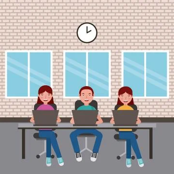 People learning concept イラスト素材
