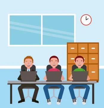 People learning concept Stock Illustration