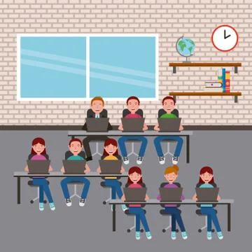 People learning concept イラスト素材
