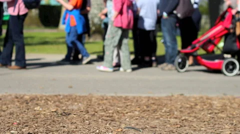 People lining up for event Stock Footage 42178110