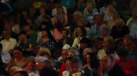 People listen to speaker Stock Footage 25228905