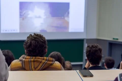 People listening to presentation. Stock Photos