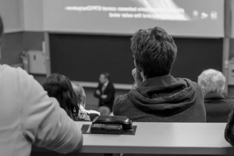 People listening to presentation. Stock Photos