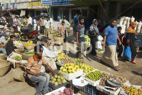 People At The Local Market At Bandarban, Bangladesh.