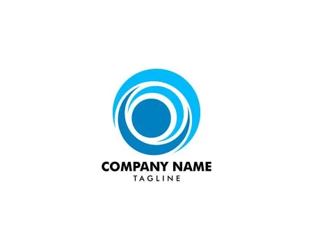 People logo design template with circle Stock Illustration