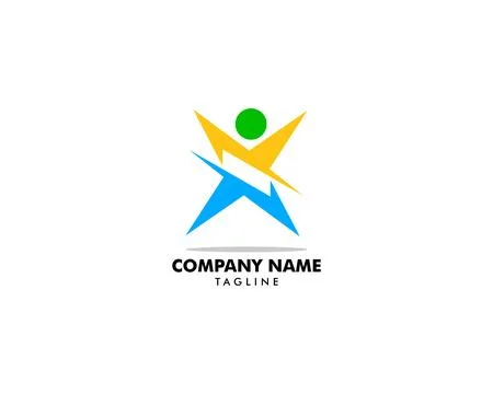 People logo design vector illustration Stock Illustration