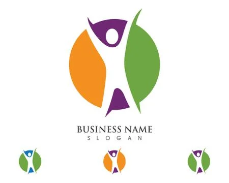 People logo Stock Illustration