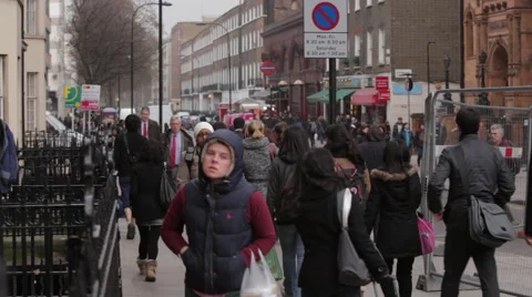 People in London Stock Footage 58129657