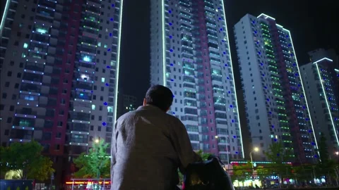 People look at plot of figure Video stock 235267129