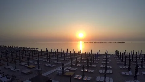 People look at sunrise Video stock 101178580
