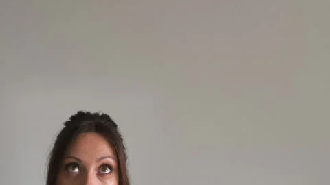 People looking on empty copy space Stock Footage 253574001