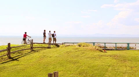 People looking landscape 스톡 동영상 42175710