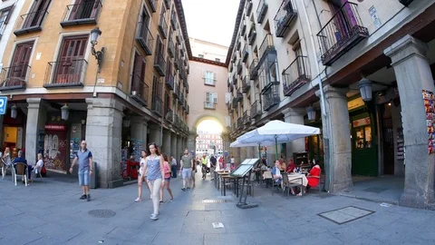 People in Madrid Stock Footage 70121540