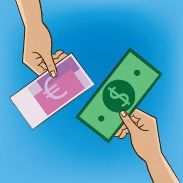 People make barter Stock Illustration