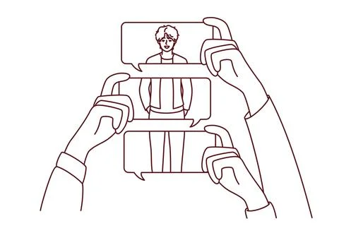 People make negative comments about person looks Stock Illustration