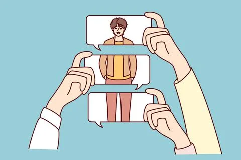 People make negative comments about person looks Stock Illustration