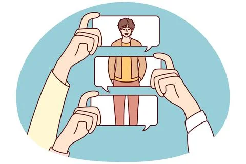 People make negative comments about person looks Stock Illustration