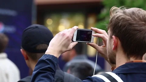 People make selfies. Stock Footage 75609636