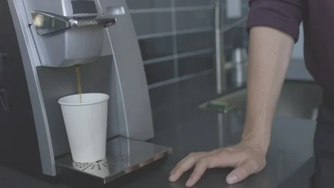 People making coffee in work office Stock Footage 94239870