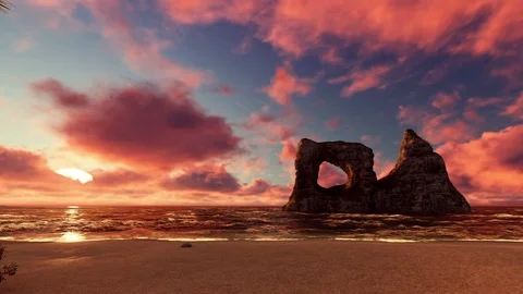 People making jogging at sunset on the beach Stock Footage 70131973