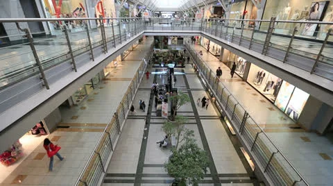 People in the mall 1 Stock Footage 22845099