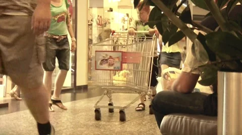 People At The Mall 2 Stock Footage 7765928