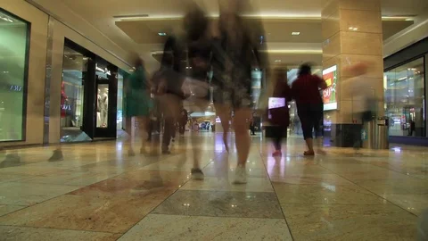 People in the Mall. Video stock 81216957