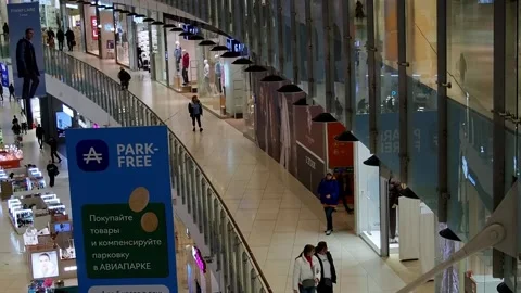 People in the mall Stock Footage 221852760
