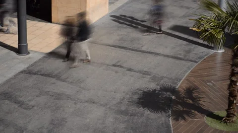 People At The Mall Time Stock Footage 51346971