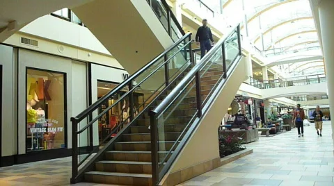People in Mall Time Lapse Stock Footage 617435