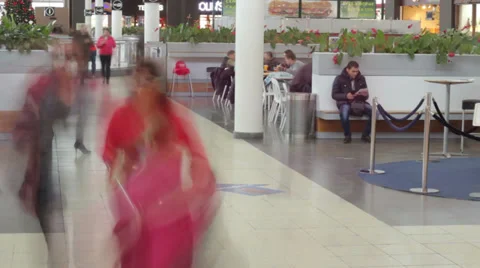 People Mall Timelapse Video stock 35915759