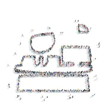 People   man computer icon Stock Illustration