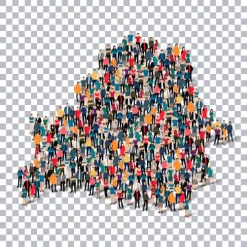 People map country Belarus vector Stock Illustration