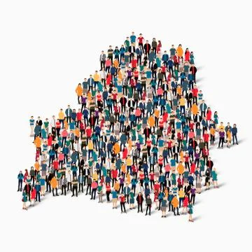 People map country Belarus vector Illustrazione stock