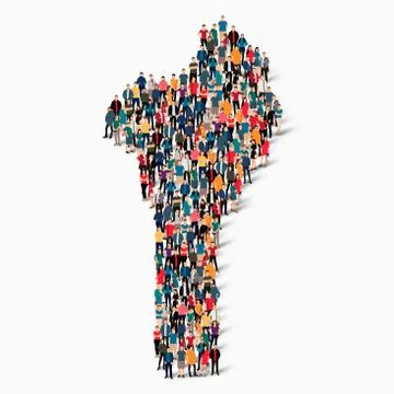 People map country Benin vector Illustrazione stock