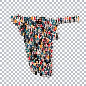 People map country Namibia Illustrazione stock