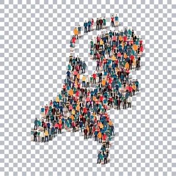 People map country Netherlands vector Illustrazione stock