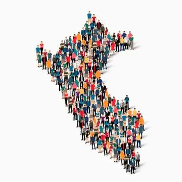 People map country Peru vector Illustrazione stock