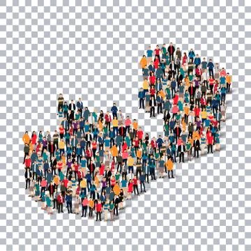 People map country Zambia vector Stock Illustration